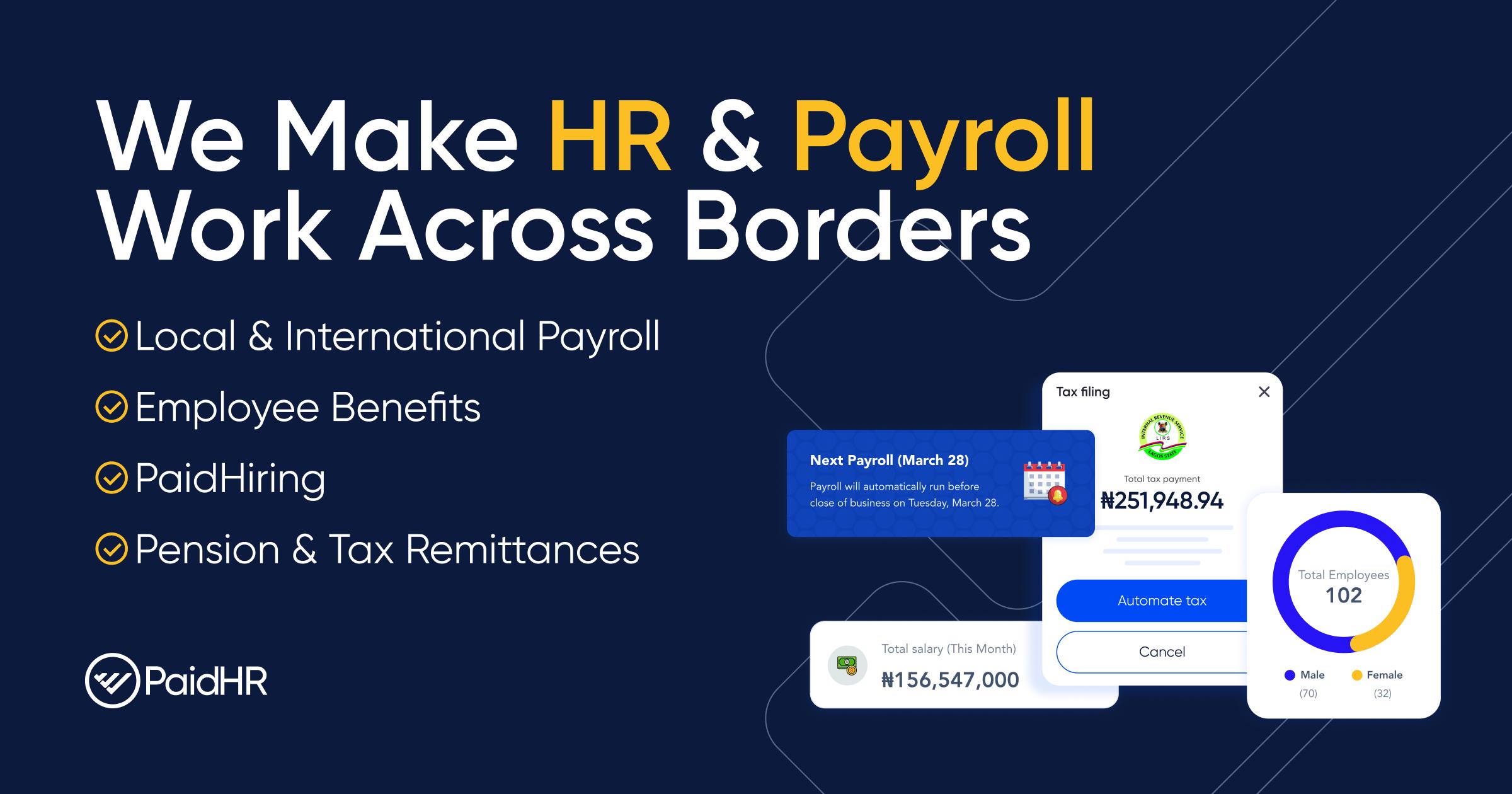 PaidHR Closes Oversubscribed Seed Round, Doubling Down on Cross Border Payroll for African SMEs