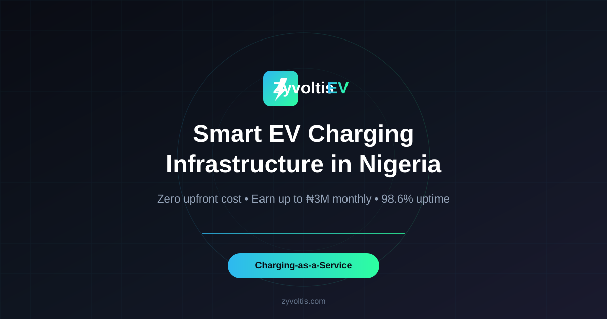 Zyvoltis EV Bets Nigeria's Charging Gap Is the Real Business Opportunity, Not Just the Cars