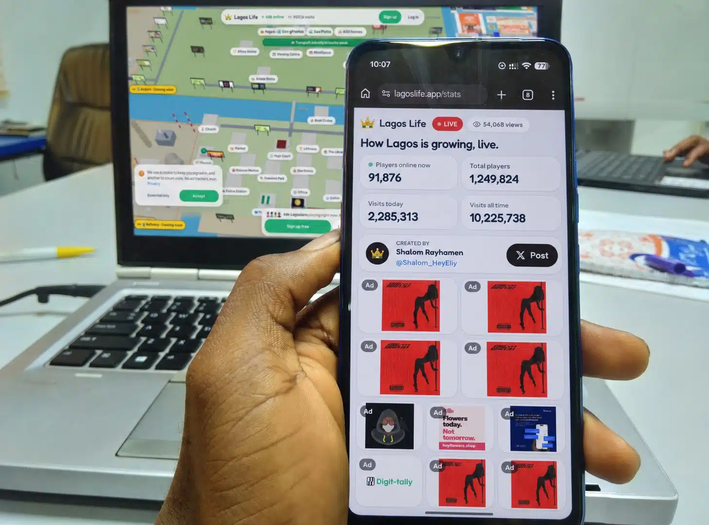 Lagos Life Hits 1 Million Players As Nigerian Game Goes Viral