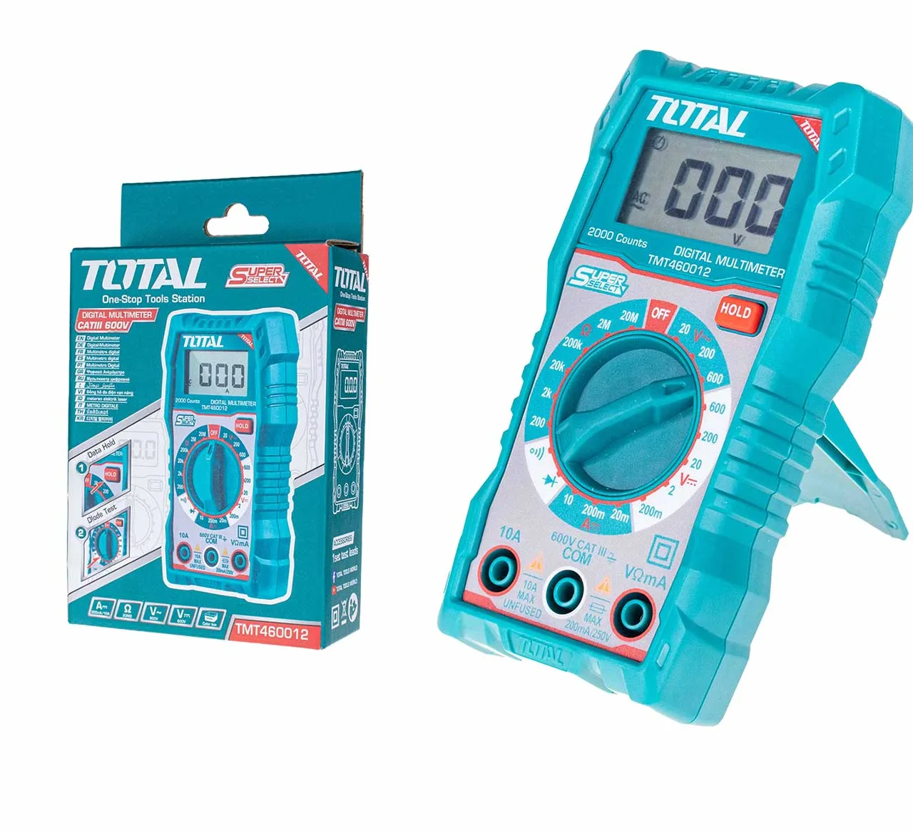 TOTAL TMT460012 600V/AC DIGITAL MULTIMETER