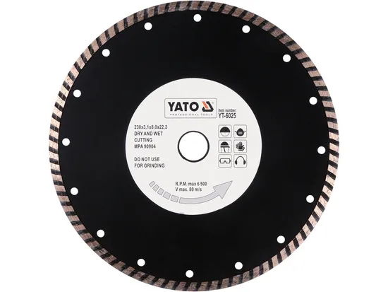YATO YT-6025 TURBO 230 MM DIAMOND BLADE