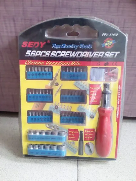 SEDY 56PC SCREWDRIVER BIT SET