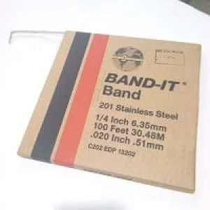 BAND-IT C202 201 1/4″ (6.35MM) STAINLESS STEEL STRAP